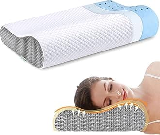 2026 New Upgrade Memory Foam Pillow- Cervical Orthopedic Deep Sleep Neck Pillow-Superior Comfort for Neck Shoulder Pain Sleeping Bamboo pillowcase