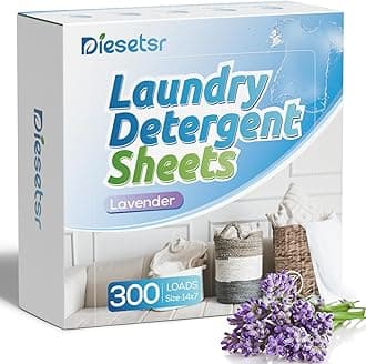 Laundry Detergent Sheets 150 Counts 300 Small Loads Travel Laundry Sheets ECO-friendly,No Plastic Clothes Washing Soap-Lavender