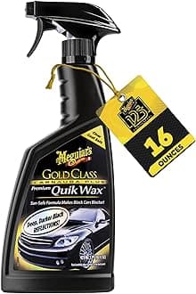 G7716 Gold Class Carnauba Quik Wax, Special Blend for Richness and Shine, Clear Coat Safe Meguiar's Quik Wax, Spray that Leaves Lasting Results without Residue, 16 Oz Containe