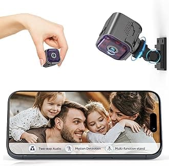 Spy Camera Hidden Camera with Audio/Video, Mini Wireless Camera with Phone App, Two-Way Audio, Night Vision, Motion Detection, Real Time Recording Surveill