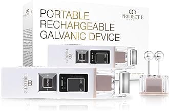 Galvanic Facial Lifting Roller by Project E Beauty | Smoother Skin Texture | Firms Skin | Diminishes Fine Lines & Wrinkles | Deep Pore Cleansing | Improves Circulation & Drainage | Rechargeable