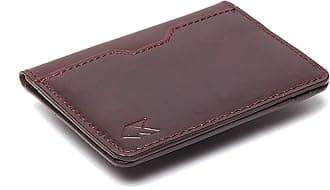 FOXHACKLELeather Credit Card Holder Wallet for Men and Women, Thin Bifold RFID Blocking Wallet, Slim Front Pocket Minimalist Wallet, Small Card Case