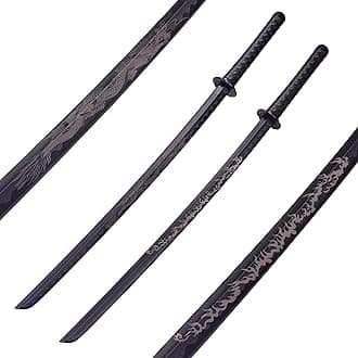 Polypropylene Katana Sword - Japanese Training Samurai Sword, Blunt Longsword, Martial Arts Practice Katana for Men Women and Childre, Cosplay Sword, Safe, Easy, Fun, Durable