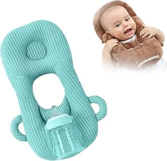 Baby Bottle Holder Adjustable Hands-Free Feeding Support Pad (Green)