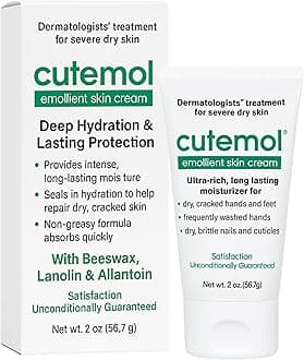 Emollient Moisturizing Cream - Serious Moisturizer Lotion Balm for Recovering Dry, Damaged Skin - Hydration for Cracked Hands and Feet, Eczema, Psoriasis, and Raw Skin (2 oz)