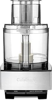 Cuisinart Food Processor, 14-Cup Vegetable Food Chopper for Mincing, Dicing, Shredding, Puree & Kneading Dough, 720-Watt Motor, Stainless Steel, DFP-14BCNY