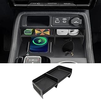 Center Console Organizer Compatible with 2023 2024 2025 2026 Honda Pilot/ 2026 Honda Passport Secondary Storage Box ABS Material Insert Divider Interior Accessories