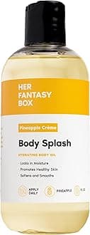 Body Splash Hydrating Body Oil (Pineapple Creme) - Moisturizing, Non-Greasy Formula for Soft, Smooth Skin - All-Natural, Lightweight & Nourishing