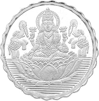 Sri Jagdamba Pearls 5 Grams Lakshmi Silver Coin With 99 9% Purity
