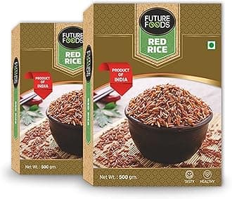 Future Foods Premium Red Rice | Rich in Antioxidants | Multiple Health Benefits | Ideal for Diabetic Patients | Supports Digestion | Fiber Rich | Iron & Vitamin Rich (Pack of 2, 450 gram)