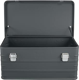 Eylar Crossover Aluminum Overland Storage, Trunk, Metal Cargo Case, Storage Box (95L Large, Gray)
