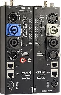 MFL. Detachable Advanced Cable Tester Line Audio Spilt Apart Cable Checker and Finder 10-Way Switch Wire Tracker with LED Indicators, Separate Working Mode, Rectangular