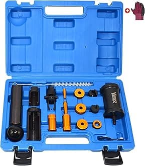Fuel Injector Puller Removal Installer Kit, Compatible with Audi VW 1.4 1.6 1.8 2.0 2.7 3.0 3.2 3.6 V6 4.2 V8 FSI TSI, with Carrying Case & Gloves