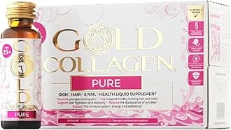 Pure - Collagen Supplements for Women & Men Biotin Hair Growth, Skin & Nail, Anti Wrinkle Immune System Booster with Vitamin C, B6, Zinc, Hyaluronic Acid & Marine Collagen 1 Pack 10x50ml