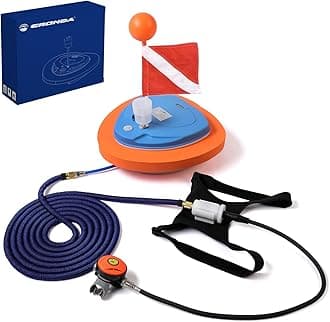 Base Upgraded Scuba Diving Ventilator Tankless Diving System,Portable Rechargeable Scuba Diving Tank, Waterproof Air Compressor，Swimming Pool Toys Diving Toys,Dive without Tanks