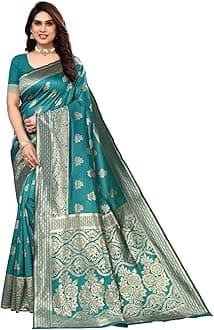 Sugathari Banarasi Saree for Women Pure Kanjivaram Silk Soft 2023 Design Pattu Saree Latest Collection Cotton Party Saree with Sadi Wedding Blouse (PARI 63 NEW WINE)