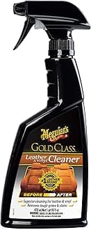 Meguiar's Gold Class Leather & Vinyl Cleaner - Leather and Vinyl Cleaner Formulated for Automotive, Spray Removes Tough Grime & Stains, 16 Oz