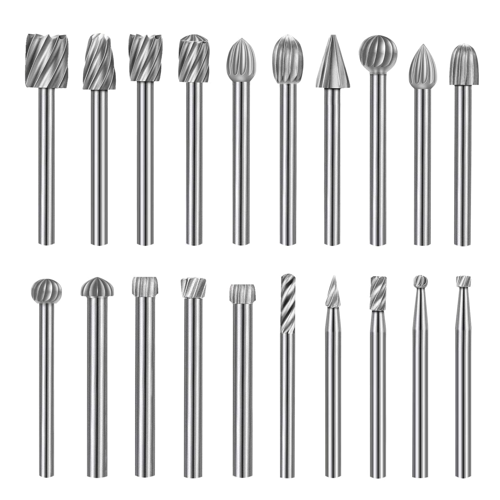 20PCS Grinder Wood Drill Set