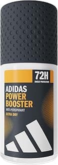 adidas Power Booster Antiperspirant Roll-On Deodorant for Him, 72 Hours of Dry Freshness, Aromatic Woody Fragrance, 50 ml