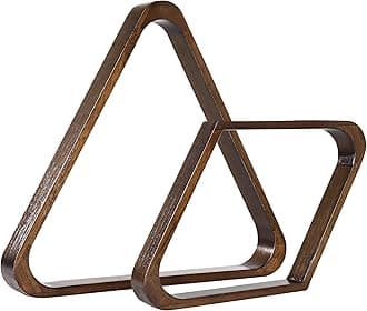 GSE Games & Sports Expert Solid Wood Billiard 8-Ball Triangle / 9-Ball Diamond Pool Ball Racks for 2-1/4" Pool Balls, Pool Table Accessories