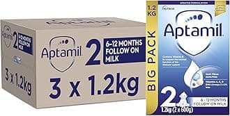 Aptamil 2 Follow On Baby Milk Powder, 6-12 Months, 1.2K (Pack of 3)