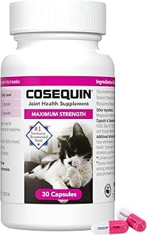 Nutramax Cosequin for Cats Joint Health Supplement, Contains Glucosamine for Cats, Plus Chondroitin, Supports Healthy Joints, for all Breeds and Sizes, Sprinkle Capsules, 30 Count