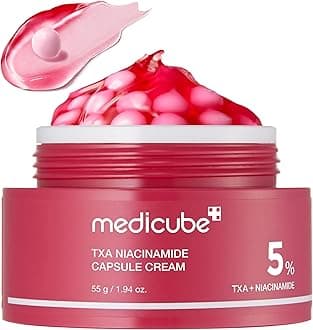 Capsule Cream with TXA + Niacinamide | Dual Radiance Moisturizer Ideal for Use After Spot Care, Uneven Skin Tone & Texture & Hydration | 99% Pure Tranexamic Acid | Korean Skincare, 1.94 oz
