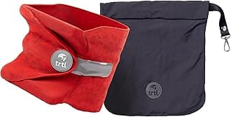 Pillow - Scientifically Proven, Super Soft Neck Support Travel Pillow for Airplanes - Lightweight and Machine Washable - Ergonomic Design for Traveling on Flights, Cars, and Trains - Red