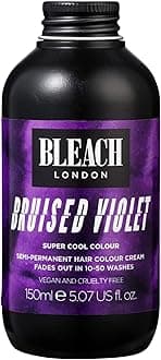 Bruised Violet Color - Semi-Permanent Hair Color, Deep Dramatic Purple, Vegan, Cruelty Free, Temporary Hair Color Cream, 5.07 fl .oz