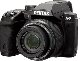 Pentax X-5 Digital Camera with 26x Optical Zoom and 3" LCD (Black)
