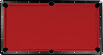 Championship Saturn II Billiards Cloth Pool Table Felt, Red, 7-Feet