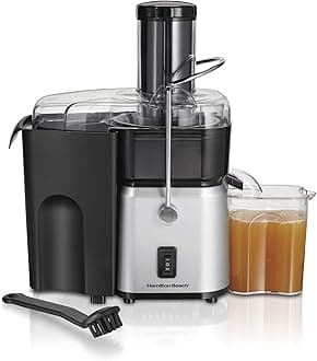 Big Mouth Juice Extractor with Pitcher, Black & Silver