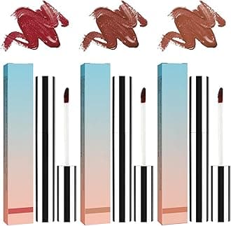 Peel Off Lip Liner Set, 3 Colors: Matte, Long Lasting, Waterproof, for All Skin Types