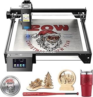 Longer RAY5 20W Laser Engraver, High-Precision Engraving Machine with 3.5" Touch Screen & APP Offline Control, Laser Cutter for Wood, Metal, Acrylic, Glass, Leather, 15.7"x15.7" Working Area