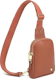 INICAT Travel Small Crossbody Sling Bags Women Cross Body Purses Passport Holder Vegan Leather Fanny Packs Birthday Gifts