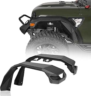 Gladiator 11.2" Wide Front Fender Flares for 2018-2026 Jeep Wrangler JL & Gladiator JT 2 or 4 Doors, 2 PCS Fenders Using Factory Turn Signal Lights