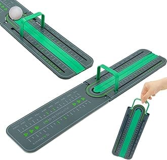 – NALACAL Golf Precision Distance Putting Drill - Putting Gate Practice Tool, Golf Training Putters, Putting Mirror, Putting Mat, Trainer Aid for Putting Green, Alignment Rail Precision Distance Control