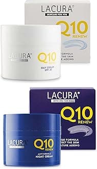 Aldi Lacura Q10 Renew Moisturising Face Creams Night plus Day SPF 20 Anti Wrinkle Anti Aging 50 millilitre