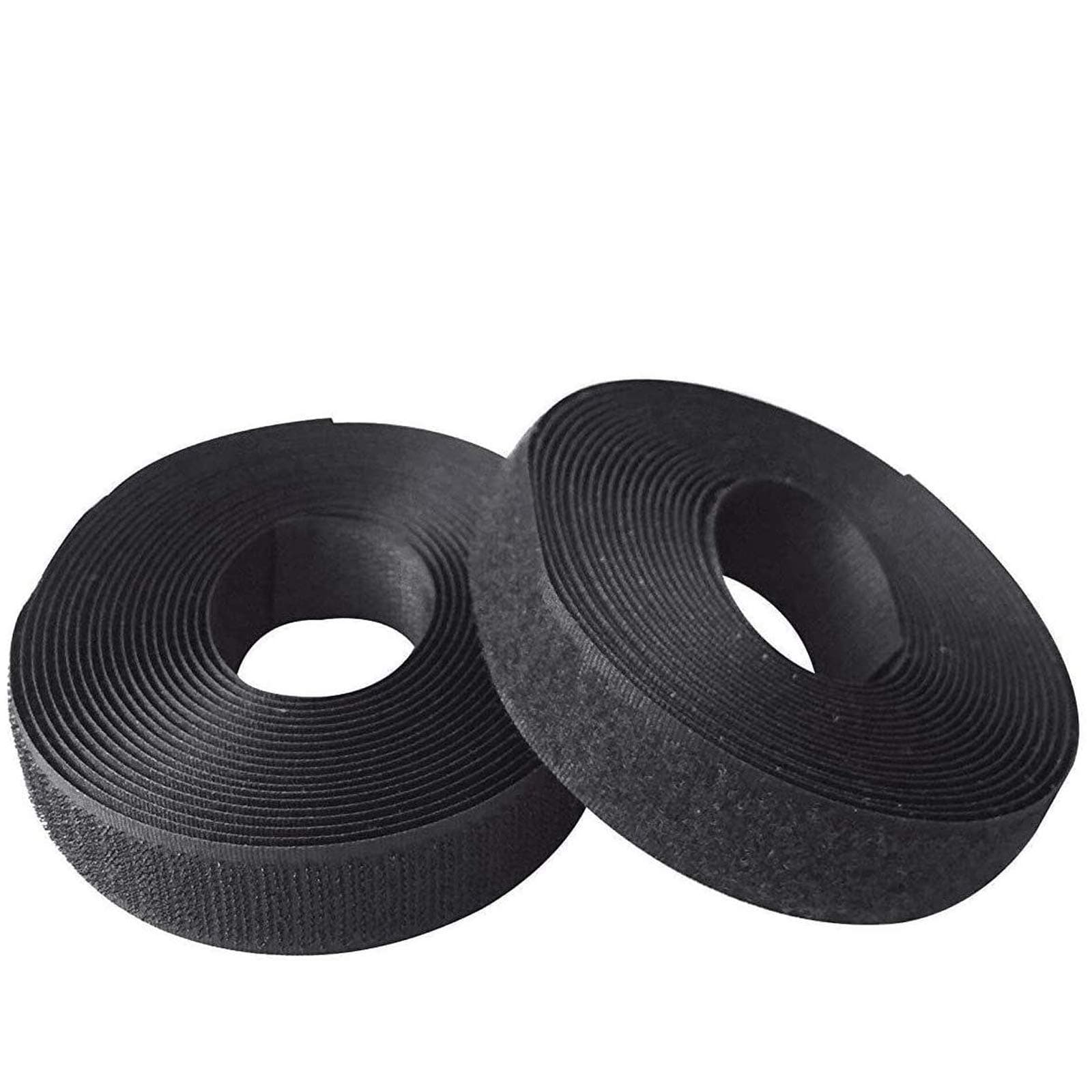 1 inches (25mm) 5 Yards Sew on Hook + Loop Loop Sew (Black)