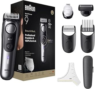 All-in-One Trimmer for Men BT9520, Cordless with 180-Min Runtime, Lifetime Sharp Metal Blades, Waterproof, Precision Comb, 50+ Length Settings, Premium Case, 8-in-1