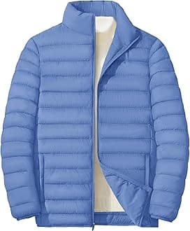 MAGNIVIT Men's Puffer Jackets Lightweight Warm Winter Coat Water-Repellent Windbreaker Insulated Quilted Packable Jacket