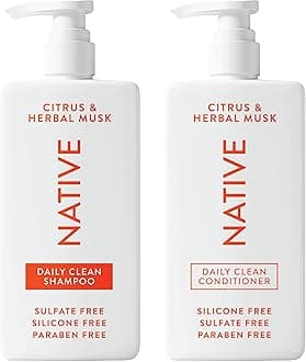 Shampoo and Conditioner contain Naturally Derived Ingredients | All Hair Types, Color & Treated, Fine to Dry Damaged | Sulfate & Dye Free | Citrus & Herbal Musk, 16.5 fl oz each (2 pack)