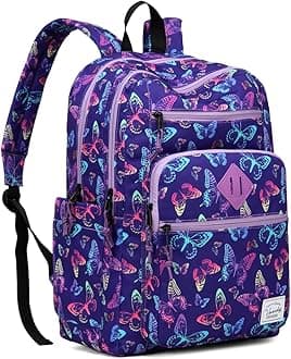 School Backpack for Women, Unisex Bookbag Schoolbag Casual Daypack for High School/College/Teens/Travel/Work