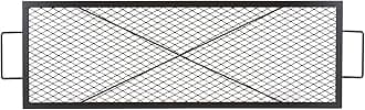 VEVOR X-Marks Fire Pit Grill Grate, Rectangle Cooking Grate, Heavy Duty Steel Campfire BBQ Grill Grid with Handle & Support X Wire, Portable Camping Cookware for Outside Party Gathering, 44 Inch Black
