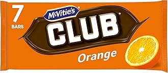 McVitie's Club Orange Biscuit Bars, 7 Bars per Pack (Pack of 1)