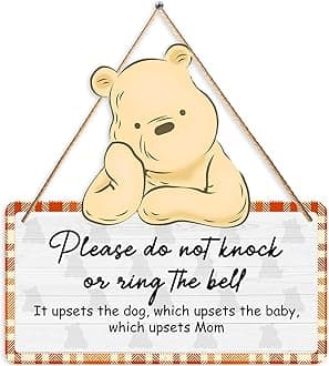 Winnie Baby Stuff-Girl Room Deor-the Pooh Nursery Decor-Winnie Wooden Bedroom Decor-the Pooh Wall Decor-Please Do Not Disturb Sign