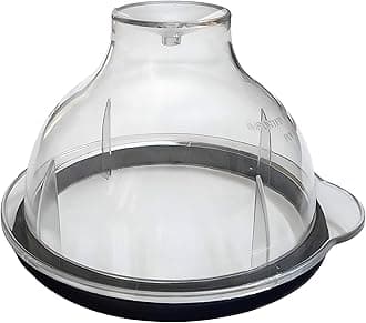 AJS spares- PREETHI Big/Wet jar lid for "MGA-513, MGA-509, MGA-514, MGA-507" | Mixer Grinder Replacement Parts (12.8 cm, Clear)