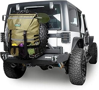 Spare Tire Trash Bag, Offroad Storage Bag Heavy Duty Truck Tailgate Fits up to 40" Tire, Large Recovery Gear Firewood Camping Cargo Storage for Jeep Truck SUV Car