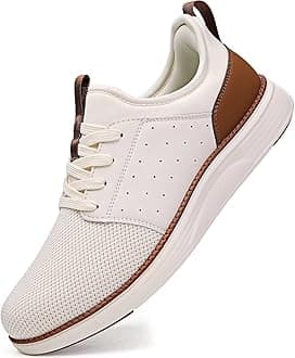 Men Casual Dress Shoes Fashion Sneakers Lightweight Breathable Laceless Walking Shoes Gym Tennis Athletic