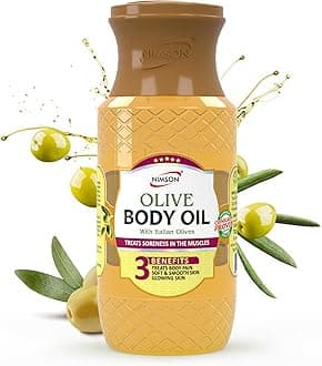 Olive Body Oil | Deep Moisturization, Soothing Relief | Italian Olives, Hydrating Formula | 500ml Bottle | Dry Skin, Radiant Glow, Ethically Sourced
